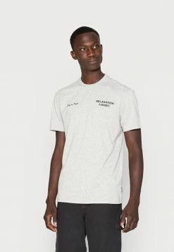 Only & Sons ONSWARMUP LIFE TEE - Print T-shirt - Light Grey Melange -Only & Sons shop 411329e106cd4a3398107a37b700aadc