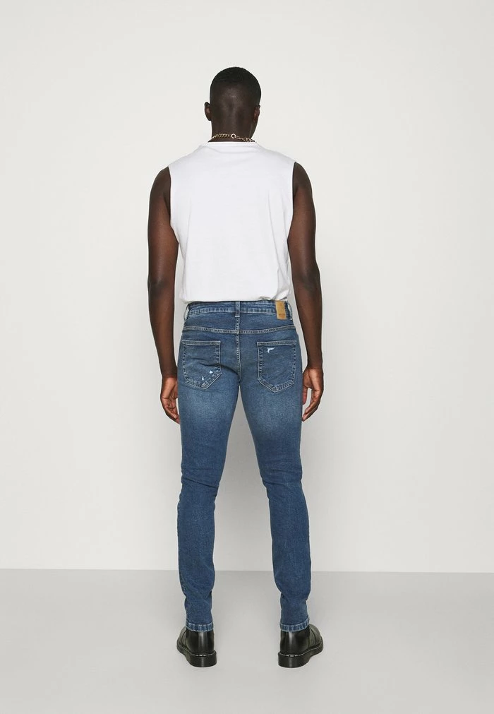Only & Sons ONSLOOM SLIM LIFE BLUEDESTROY - Slim Fit Jeans - Blue Denim 5 Only & Sons ONSLOOM SLIM LIFE BLUEDESTROY - Slim Fit Jeans - Blue Denim - Image 3