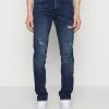 Only & Sons ONSLOOM DAMAGE - Slim Fit Jeans - Blue Denim -Only & Sons shop 443951ae21504b6a8923ac96f458f9b7