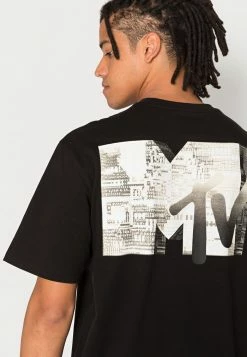 Only & Sons ONSMTV TEE - Print T-shirt - Black -Only & Sons shop 4479b4570eb1434bb9a0da5c3fc8fb79