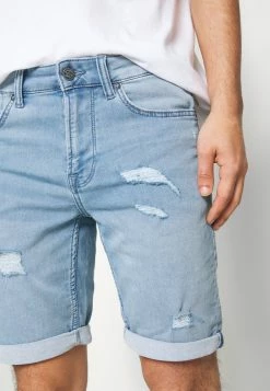 Only & Sons ONSPLY DAMAGE - Denim Shorts - Blue Denim -Only & Sons shop 4509b998e7de4e35b6a4400beceaa998