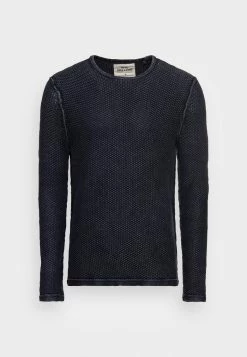 Only & Sons ONSPAVO WASH CREW - Jumper - Dress Blues