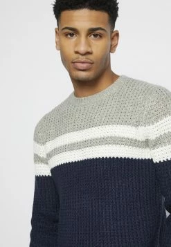 Only & Sons ONSLAZLO STRIPED CREW NECK - Jumper - Blue Nights -Only & Sons shop 46b5c5855b254a778c45d63433160e85