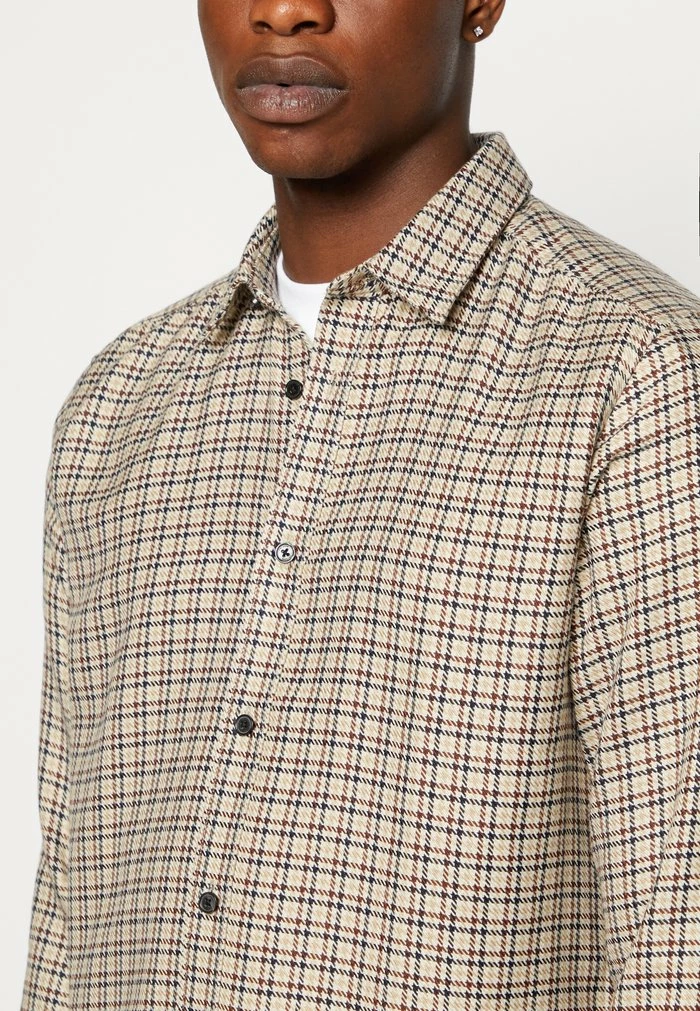 Only & Sons ONSTEVIN LS CHECK REG - Shirt - Silver Lining 8 Only & Sons ONSTEVIN LS CHECK REG - Shirt - Silver Lining - Image 6