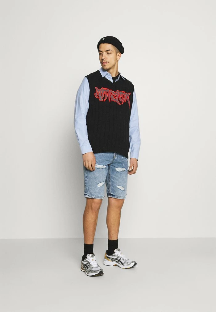 Only & Sons ONSAVI LIFE LOOSE DAMAGE - Shorts - Blue Denim 4 Only & Sons ONSAVI LIFE LOOSE DAMAGE - Shorts - Blue Denim - Image 2