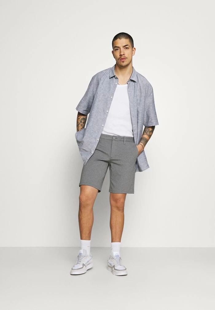 Only & Sons ONSMARK - Shorts - Medium Grey Melange 4 Only & Sons ONSMARK - Shorts - Medium Grey Melange - Image 2