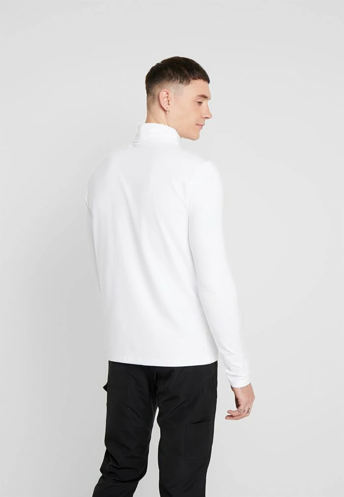 Only & Sons ONSMICHAN SLIM ROLLNECK TEE - Long Sleeved Top - White 5 Only & Sons ONSMICHAN SLIM ROLLNECK TEE - Long Sleeved Top - White - Image 3
