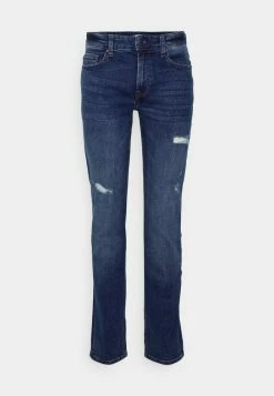 Only & Sons ONSLOOM DAMAGE - Slim Fit Jeans - Blue Denim -Only & Sons shop 48d9a49903fa498db3221fd06e8d37dc