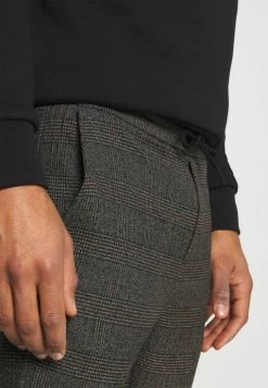 Only & Sons ONSLINUS CROP CHECK PANTS - Trousers - Grey Melange -Only & Sons shop 48f499a927e0415391656bc326740547