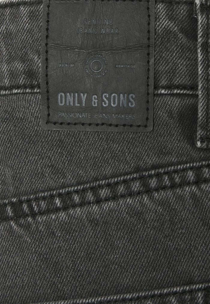 Only & Sons ONSEDGE LOOSE - Straight Leg Jeans - Black Denim 5 Only & Sons ONSEDGE LOOSE - Straight Leg Jeans - Black Denim - Image 3