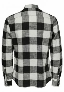 Only & Sons ONSARN LS SLUB CHECK SHIRT - Shirt - Black -Only & Sons shop 4c361b531701411fbfcacff4e8189c64