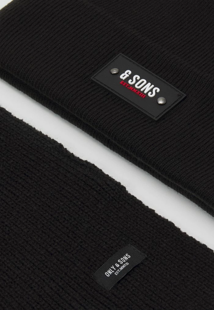 Only & Sons ONSEVAN BOX BEANIE SCARF SET - Scarf - Black 7 Only & Sons ONSEVAN BOX BEANIE SCARF SET - Scarf - Black - Image 5