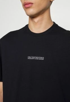 Only & Sons ONSMUSK LIFE REG LOGO - Print T-shirt - Black 11 Only & Sons ONSMUSK LIFE REG LOGO - Print T-shirt - Black -Only & Sons shop 4d6118cd342f47f28f095c6f136fd7d0