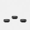 Only & Sons ONSCALVIN RING UNISEX 3 PACK - Ring - Black