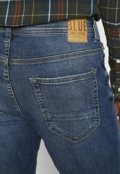 Only & Sons ONSDRAPER CARROT DAMAGE - Slim Fit Jeans - Blue Denim -Only & Sons shop 516a073595204ab18bc84475bc60816e