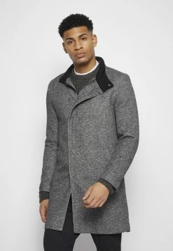 Only & Sons ONSOSCAR KING COAT - Classic Coat - Dark Grey Melange -Only & Sons shop 51f7a040d2d44dc283ae1b08e5685009