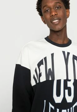 Only & Sons ONSNATE VARSITY CREW - Sweatshirt - Dark Navy -Only & Sons shop 52d55c721f1a4e748cbbe730cf4050f8