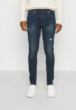 Only & Sons ONSWARP LIFE DAMAGE - Slim Fit Jeans - Blue Denim
