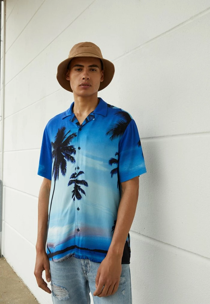 Only & Sons ONSBANE LIFE PALM SHIRT - Shirt - Blue Jewel 3 Only & Sons ONSBANE LIFE PALM SHIRT - Shirt - Blue Jewel