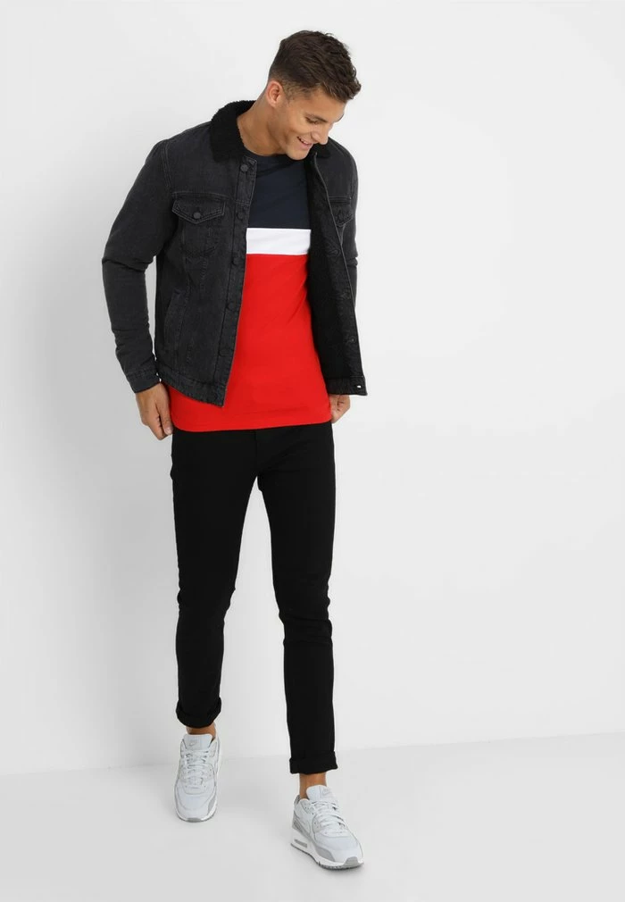 Only & Sons ONSBAILEY - Print T-shirt - Dark Navy/racing Red 4 Only & Sons ONSBAILEY - Print T-shirt - Dark Navy/racing Red - Image 2