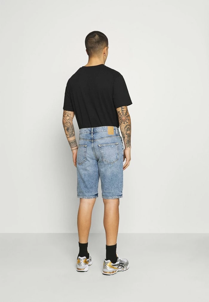 Only & Sons ONSAVI LIFE LOOSE DAMAGE - Shorts - Blue Denim 5 Only & Sons ONSAVI LIFE LOOSE DAMAGE - Shorts - Blue Denim - Image 3