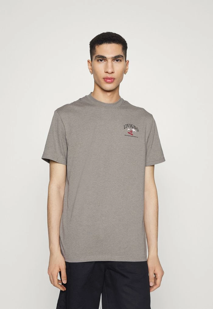 Only & Sons ONSJAKE LIFE CLUB TEE - Print T-shirt - Chinchilla 3 Only & Sons ONSJAKE LIFE CLUB TEE - Print T-shirt - Chinchilla