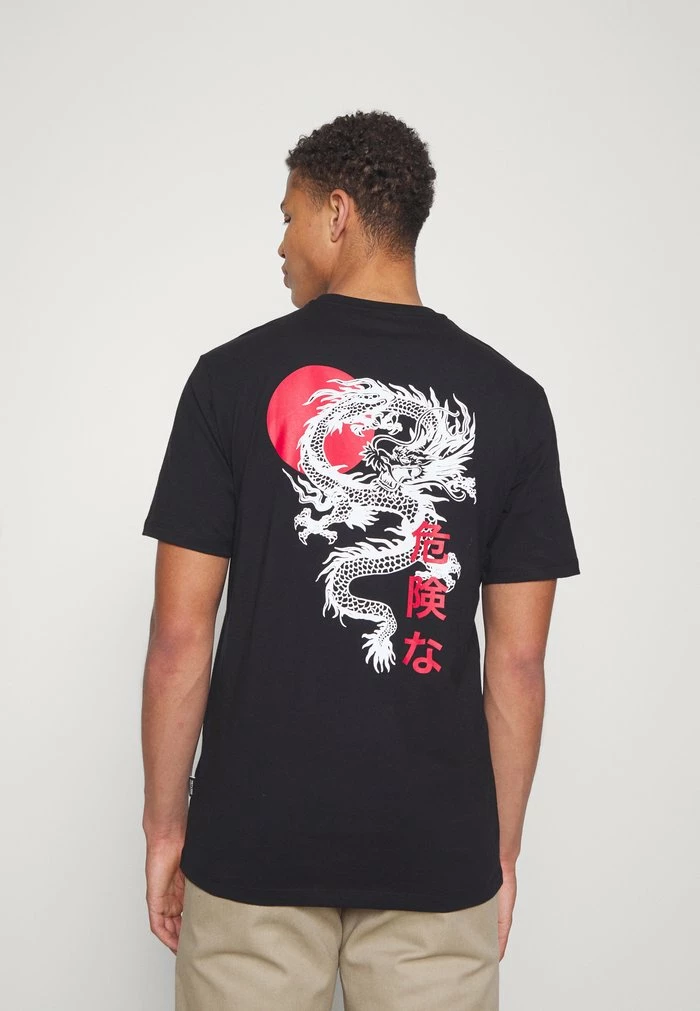 Only & Sons ONSLUNG TEE - Print T-shirt - Black/red 7 Only & Sons ONSLUNG TEE - Print T-shirt - Black/red - Image 5