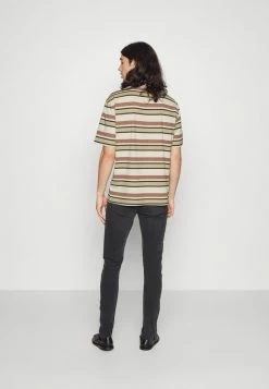 Only & Sons ONSFRED PRINTED STRIPE TEE - Print T-shirt - Silver