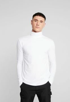 Only & Sons ONSMICHAN SLIM ROLLNECK TEE - Long Sleeved Top - White