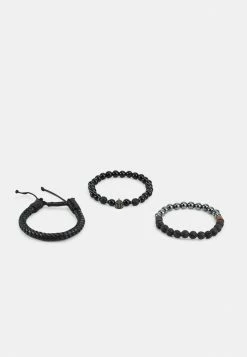 Only & Sons ONSCARLOS BRACELET UNISEX 3 PACK - Bracelet - Black