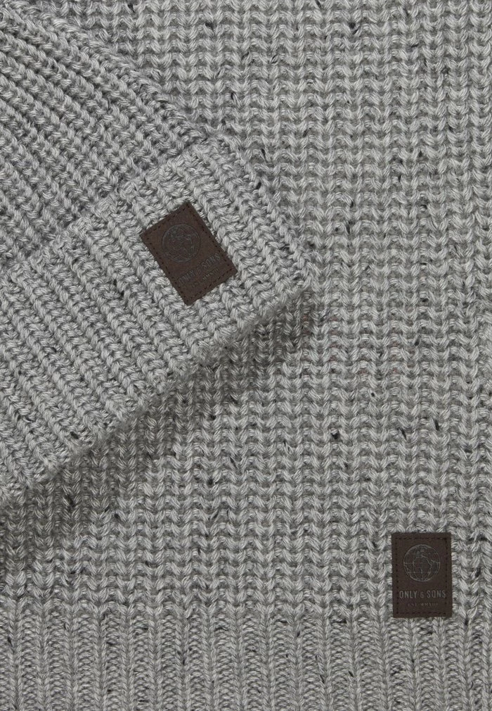 Only & Sons ONSEMILE BOX SCARF BEANIE SET - Scarf - Light Grey 7 Only & Sons ONSEMILE BOX SCARF BEANIE SET - Scarf - Light Grey - Image 5