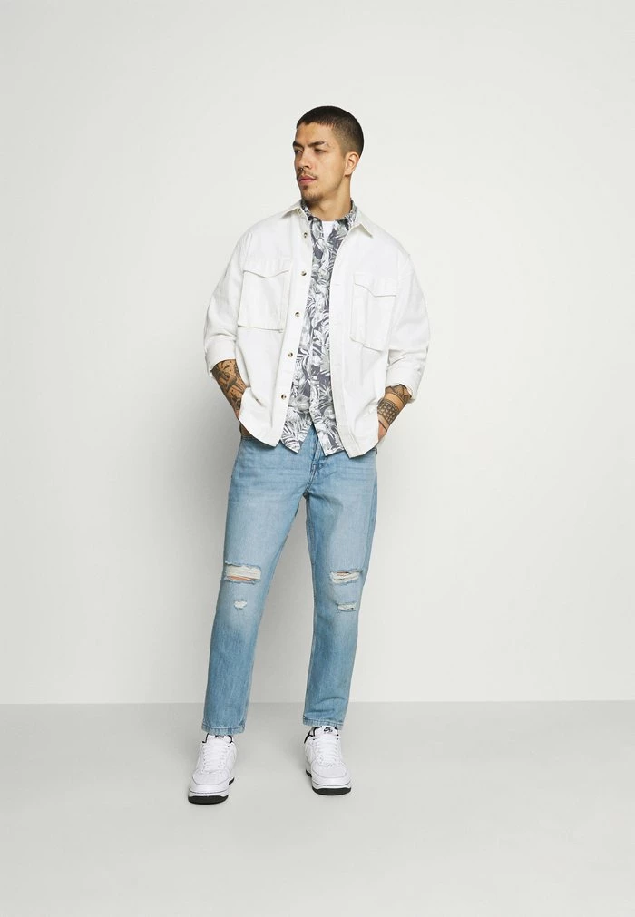 Only & Sons ONSAVI BEAM LIFE CROP - Jeans Tapered Fit - Blue Denim 4 Only & Sons ONSAVI BEAM LIFE CROP - Jeans Tapered Fit - Blue Denim - Image 2