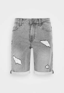 Only & Sons ONSPLY DAMAGE - Denim Shorts - Grey Denim -Only & Sons shop 5fe6455cb02a437a94a5e75d26ef7647