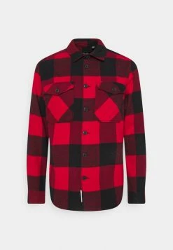 Only & Sons ONSMILO OVERSHIRT - Shirt - Fiery Red -Only & Sons shop 608c26a4fa4c4ecfadcc5d283901c8bd