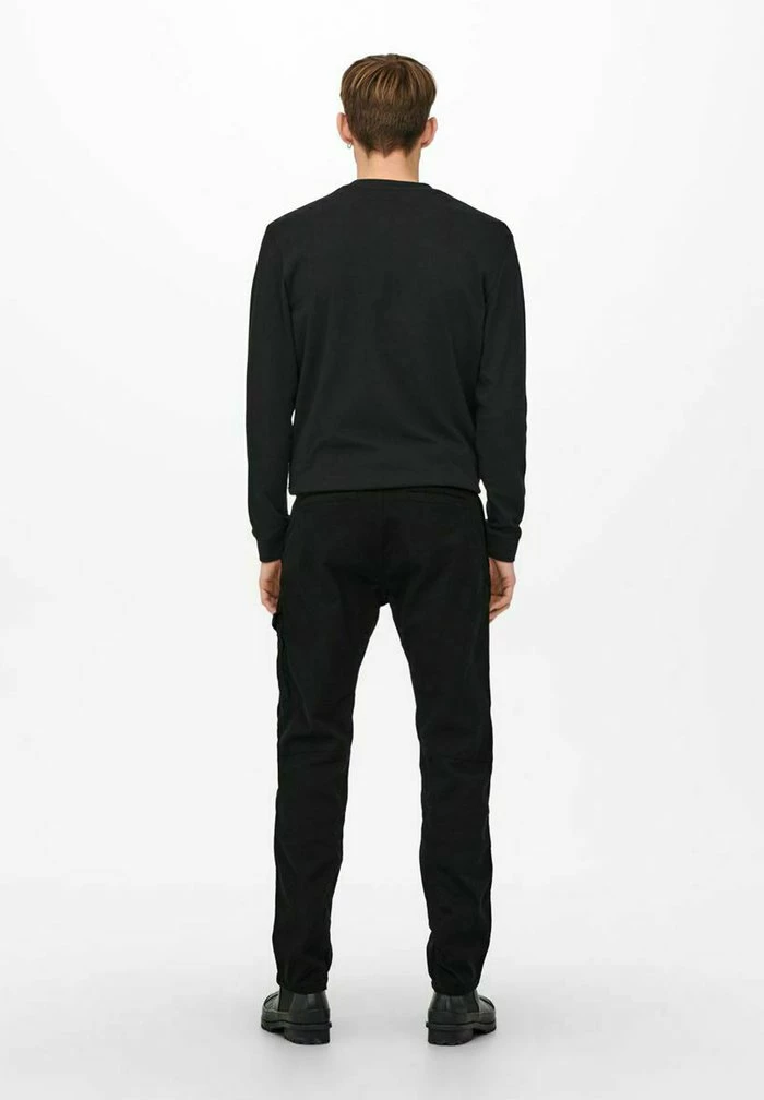 Only & Sons Cargo Trousers - Black 5 Only & Sons Cargo Trousers - Black - Image 3