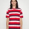 Only & Sons ONSFRED PRINTED STRIPE TEE - Print T-shirt - Dark Navy/red/white 2 Only & Sons ONSFRED PRINTED STRIPE TEE - Print T-shirt - Dark Navy/red/white -Only & Sons shop 62af598f3b0a415e9d3b3c2d2649c6eb