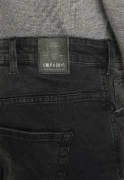 Only & Sons ONSWEFT REG BLACK - Straight Leg Jeans - Black Denim -Only & Sons shop 653c49fed0c9476894f6a229a92ea4a2
