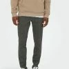 Only & Sons ONSMARK CHECK PANTS - Trousers - Slate Black