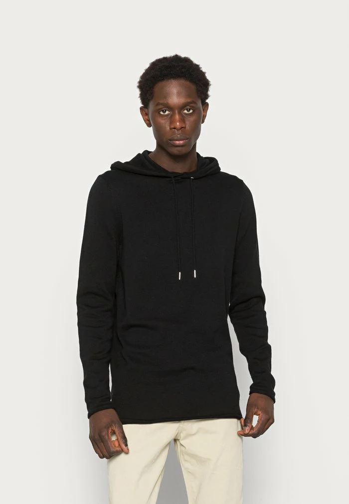 Only & Sons ONSCASPER LONGLINE HOODIE - Jumper - Black 3 Only & Sons ONSCASPER LONGLINE HOODIE - Jumper - Black