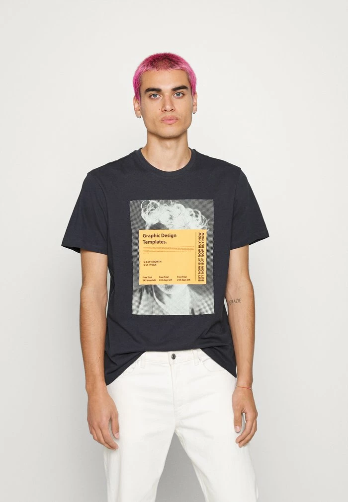 Only & Sons ONSCODY LIFE TEE - Print T-shirt - Dark Navy 3 Only & Sons ONSCODY LIFE TEE - Print T-shirt - Dark Navy