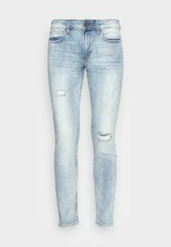 Only & Sons ONSLOOM LIFE SLIM DAMAGEMA - Slim Fit Jeans - Blue Denim -Only & Sons shop 665bf1e0e8d045908fd84d46ce8c26fa