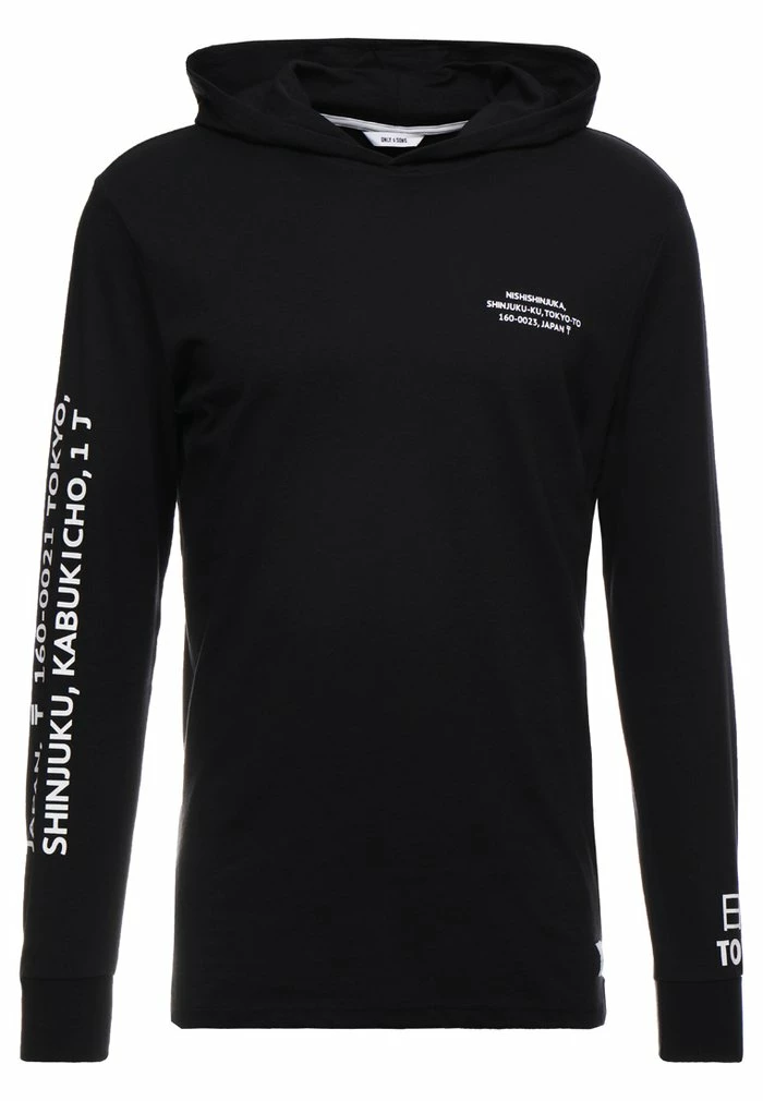 Only & Sons ONSWF DEAN TEE HOODIE - Hoodie - Black 6 Only & Sons ONSWF DEAN TEE HOODIE - Hoodie - Black - Image 4