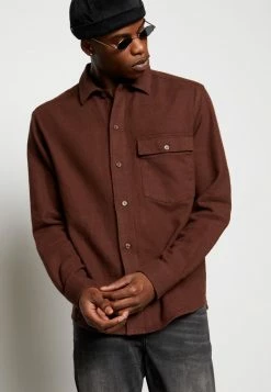 Only & Sons ONSTOM LIFE SLUB SOLID - Shirt - Shaved Chocolate 11 Only & Sons ONSTOM LIFE SLUB SOLID - Shirt - Shaved Chocolate -Only & Sons shop 67f06370b44c46f2879d6b223bb56965