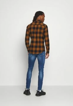 Only & Sons ONSGUDMUND LIFE CHECKED SHIRT - Shirt - Brown -Only & Sons shop 6814069f81a2408a89c8a3ae2ac04853