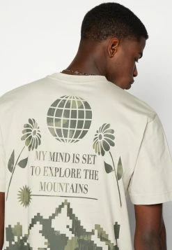 Only & Sons ONSFRED EXPLORE PRINT TEE UNISEX - Print T-shirt - Silver Lining 13 Only & Sons ONSFRED EXPLORE PRINT TEE UNISEX - Print T-shirt - Silver Lining -Only & Sons shop 69b9be1b03ca42eca3db299b216c1c45