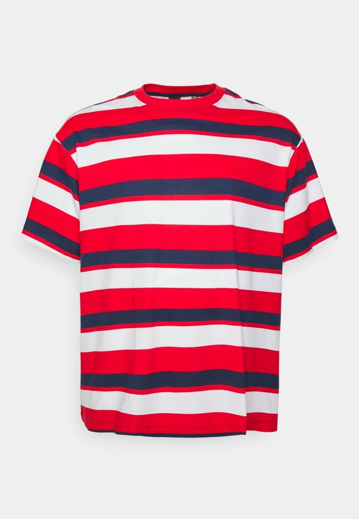 Only & Sons ONSFRED PRINTED STRIPE - Print T-shirt - Dark Navy/red/white 3 Only & Sons ONSFRED PRINTED STRIPE - Print T-shirt - Dark Navy/red/white
