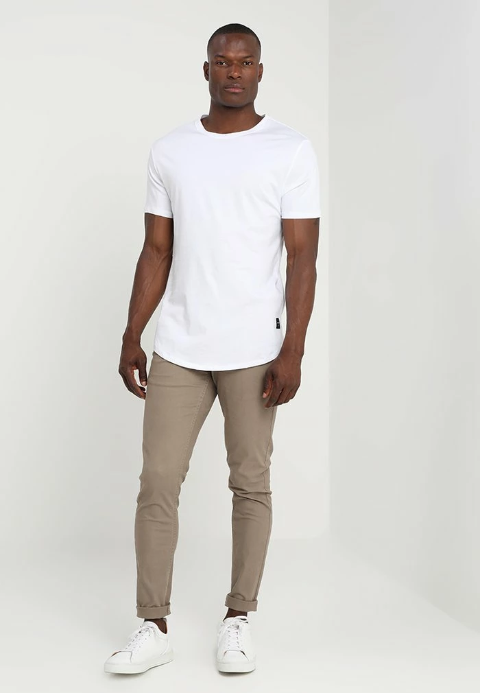 Only & Sons ONSMATT LIFE LONGY TEE 7 PACK - Basic T-shirt - White/black/light Grey Melange 3 Only & Sons ONSMATT LIFE LONGY TEE 7 PACK - Basic T-shirt - White/black/light Grey Melange