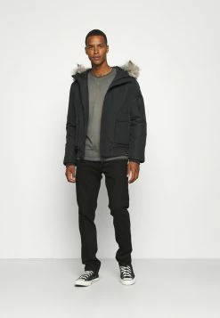 Only & Sons ONSMILLENIUM LIFE WASHED TEE - Long Sleeved Top - Black -Only & Sons shop 7113bc2bd86d4430888579591c61d349