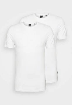 Only & Sons ONSBASIC SLIM O NECK 2 PACK - Basic T-shirt - White -Only & Sons shop 71929234c0b547f3ae7932560e2f8635
