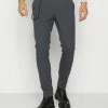 Only & Sons ONSPETE SLIM PANTS - Trousers - Grey Pinstripe -Only & Sons shop 7280cbbe03da482fa80256236fee27a4
